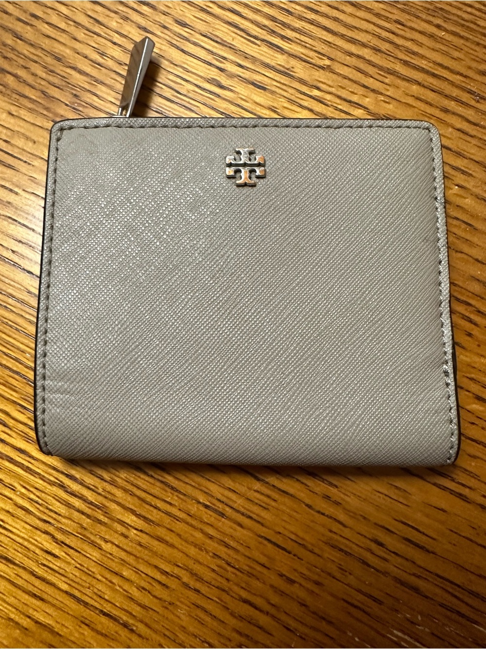 Tory Burch Emerson Compact Wallet Grey